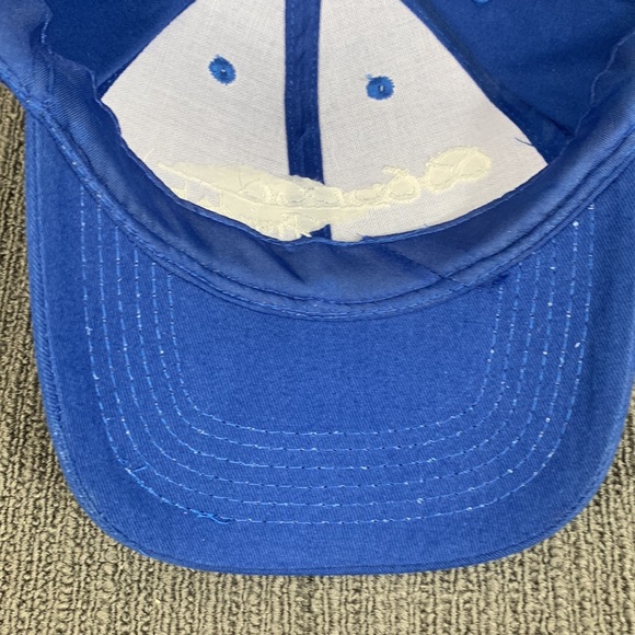 Pretzels Inc Baseball Hat Unisex OSFA Blue White Strapback Cap - Picture 10 of 13